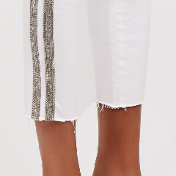 L'AGENCE Margot High Rise Double Crystal in Blanc - Picture 3 of 4